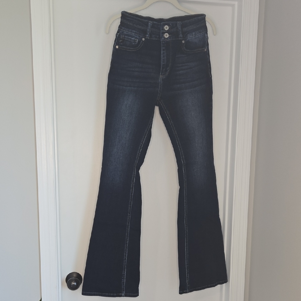 KanCan Dark Blue Flare Jeans